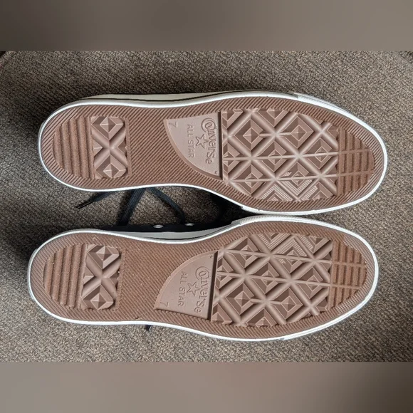 Converse Platform Black and White Classic Canvas Sneakers - Picture 10 of 11